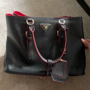“Prada” black purse